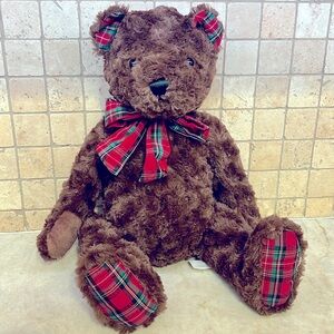 New, soft and fluffy Christmas or winter 20 inch stuffed bear.